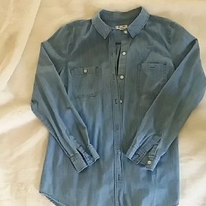 Old Nany chambray button down shirt.